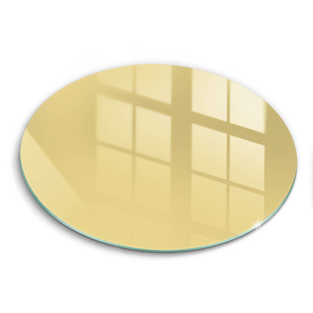 Üveg vágódeszka kerek Sárga szín
