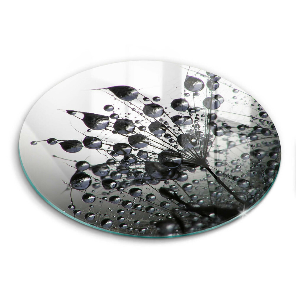 Edzett üveg vágódeszka kerek Fúvókák és harmat