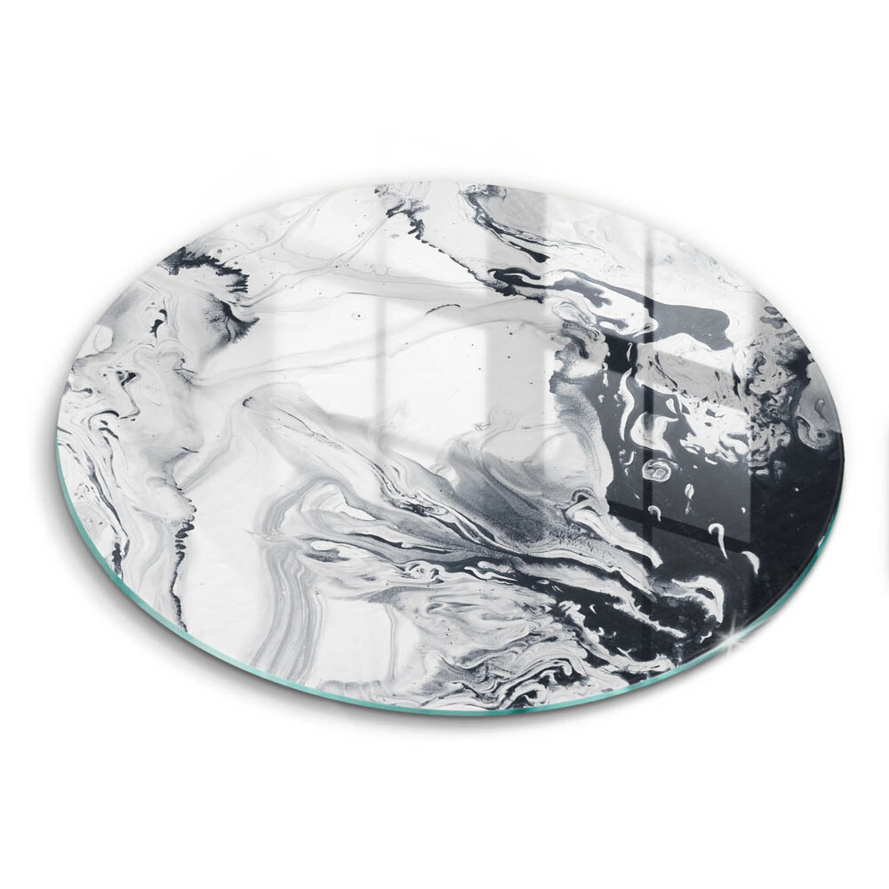 Üveg vágódeszka fényképpel kerek Absztrakt tinta