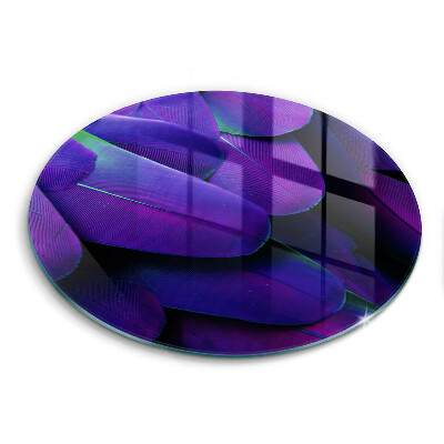 Üveg vágódeszka kerek Neon tollak