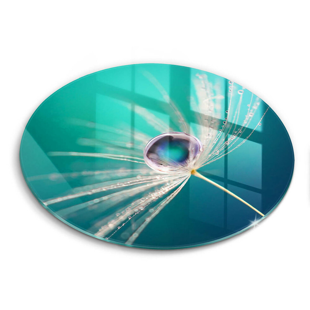 Üveg vágódeszka kerek Harmat egy lepkén