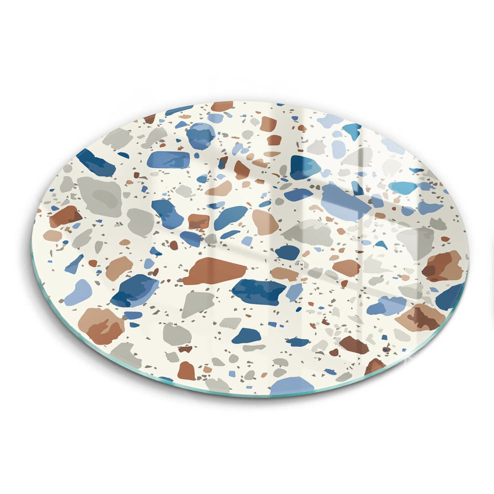 Üveg vágódeszka kerek Dekoratív kőedények