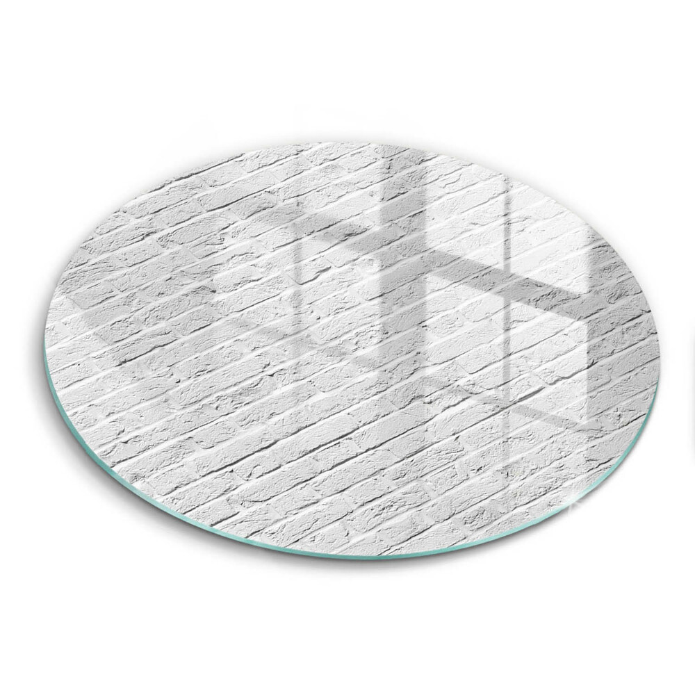 Üveg vágódeszka kerek Téglafal