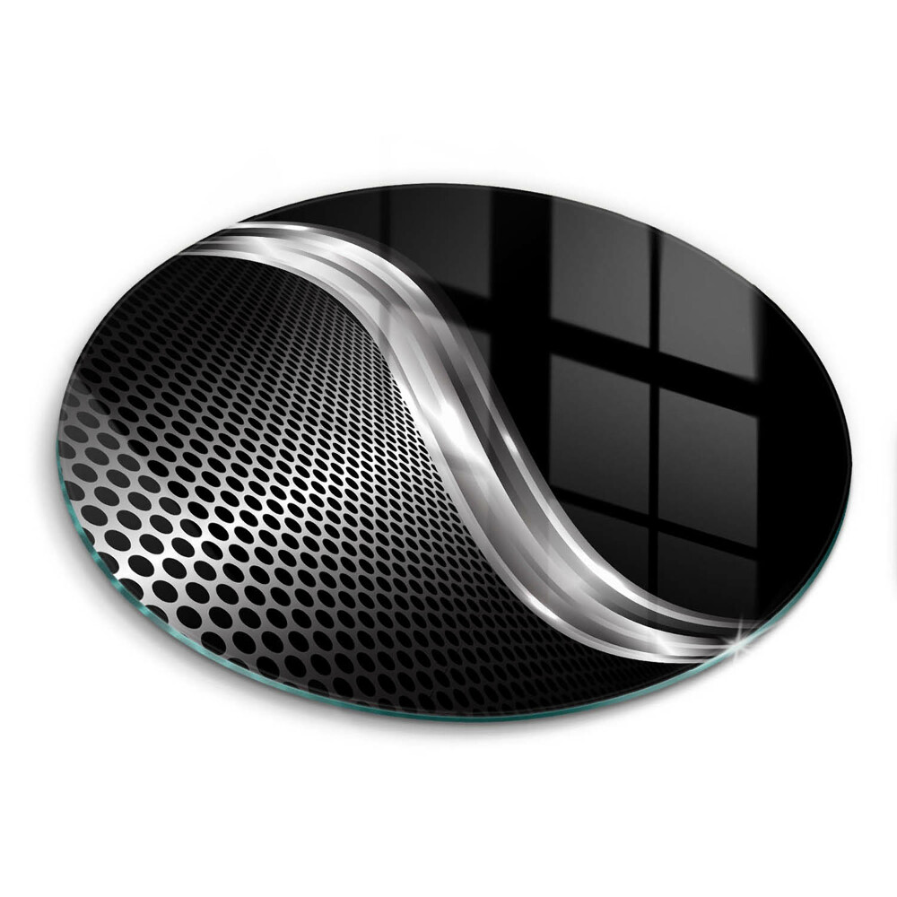 Edzett üveg vágódeszka kerek Fémszerkezet