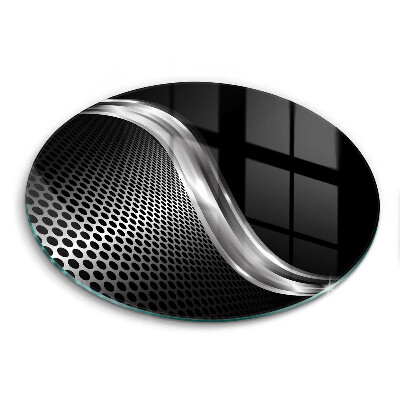 Edzett üveg vágódeszka kerek Fémszerkezet