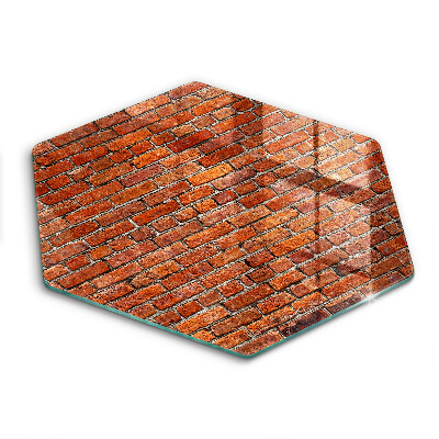 Üveg vágódeszka hatszögletű Téglafal