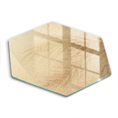 Edzett üveg vágódeszka hatszögletű Tengerparti homok nyaralás