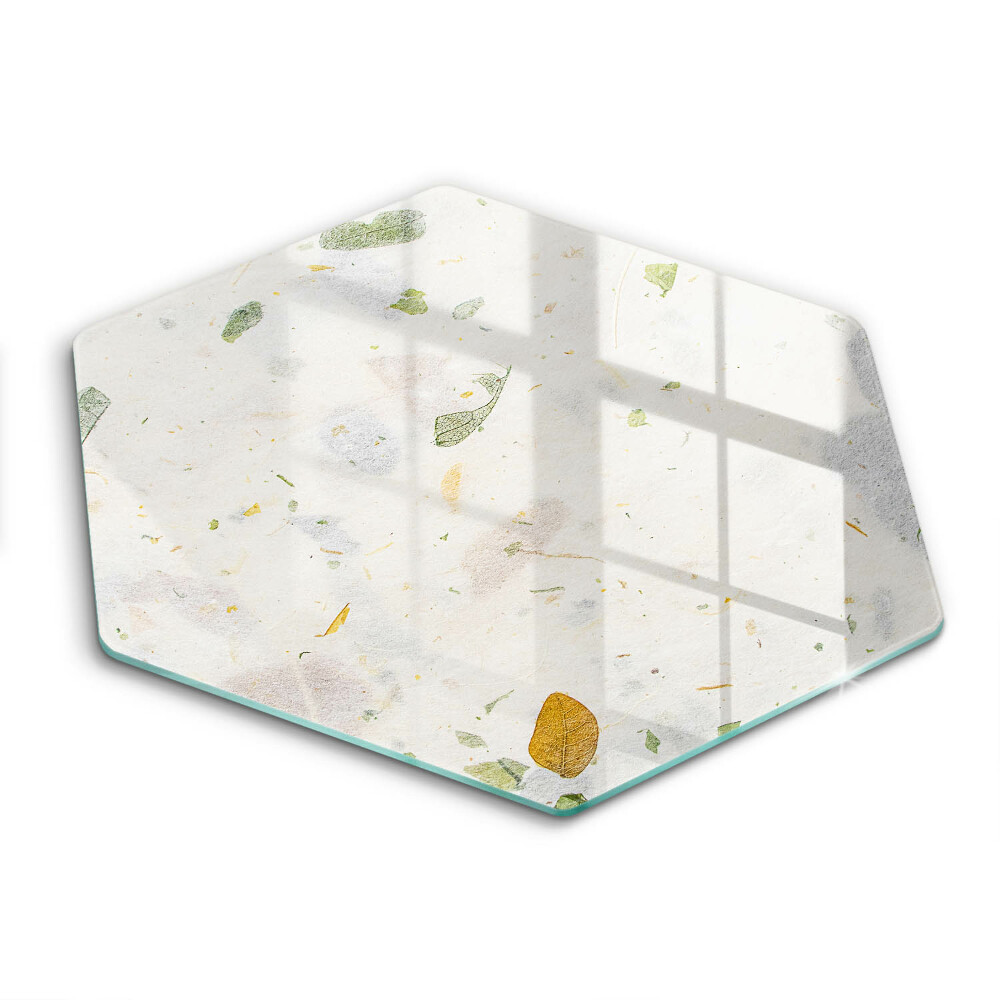 Üveg vágódeszka hatszögletű Hulló levelek