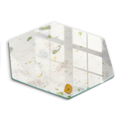 Üveg vágódeszka hatszögletű Hulló levelek