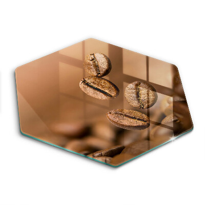 Üveg vágódeszka hatszögletű Kávébabok