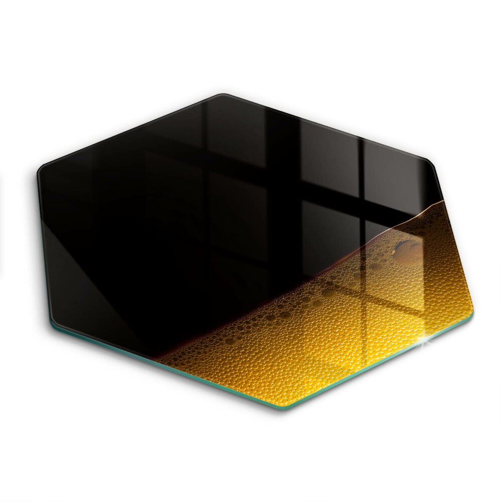 Edzett üveg vágódeszka hatszögletű Pezsgő sör