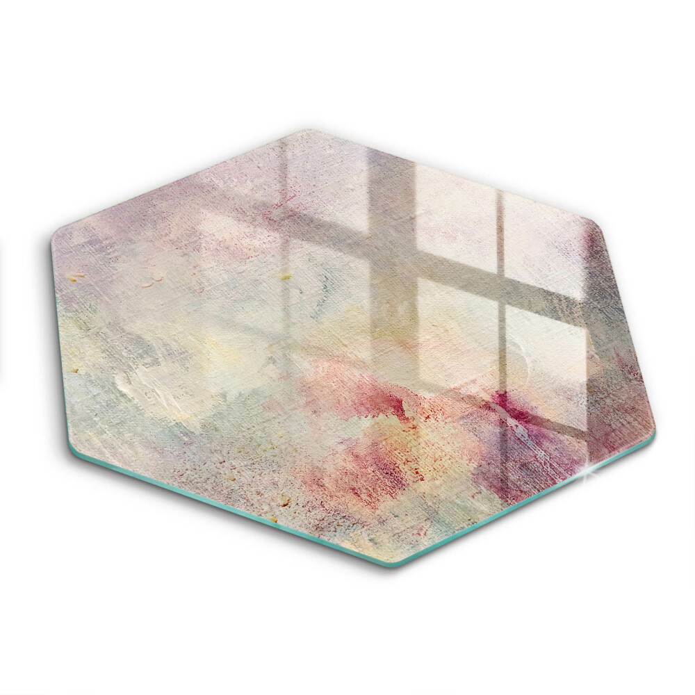 Edzett üveg vágódeszka hatszögletű Háttér festék textúra