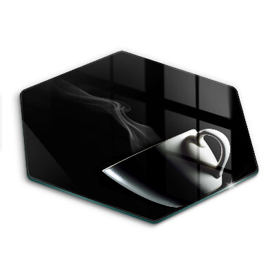 Üveg vágódeszka fényképpel hatszögletű Csésze tea