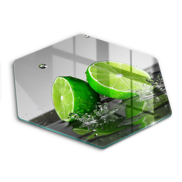 Üveg vágódeszka hatszögletű Lédús lime és víz