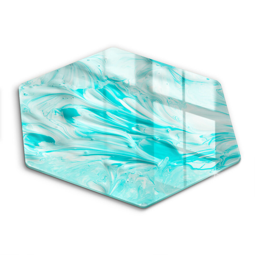 Üveg vágódeszka hatszögletű Absztrakt festékek
