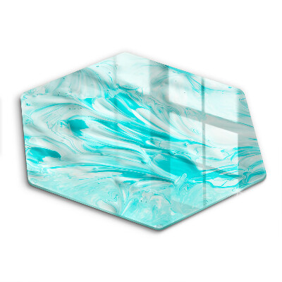 Üveg vágódeszka hatszögletű Absztrakt festékek