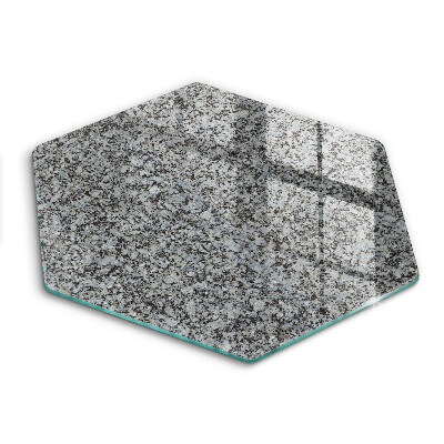 Üveg vágódeszka fényképpel hatszögletű Kő textúra