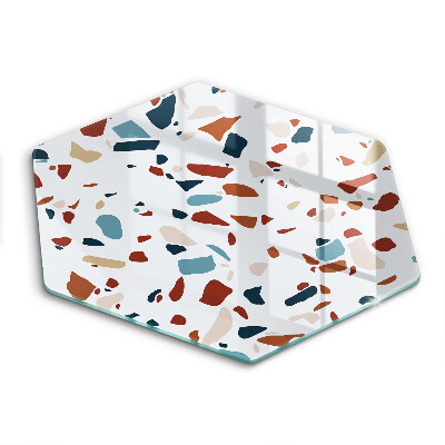 Edzett üveg vágódeszka hatszögletű Dekoratív kő