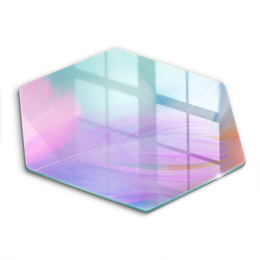 Üveg vágódeszka hatszögletű Pasztell tollak