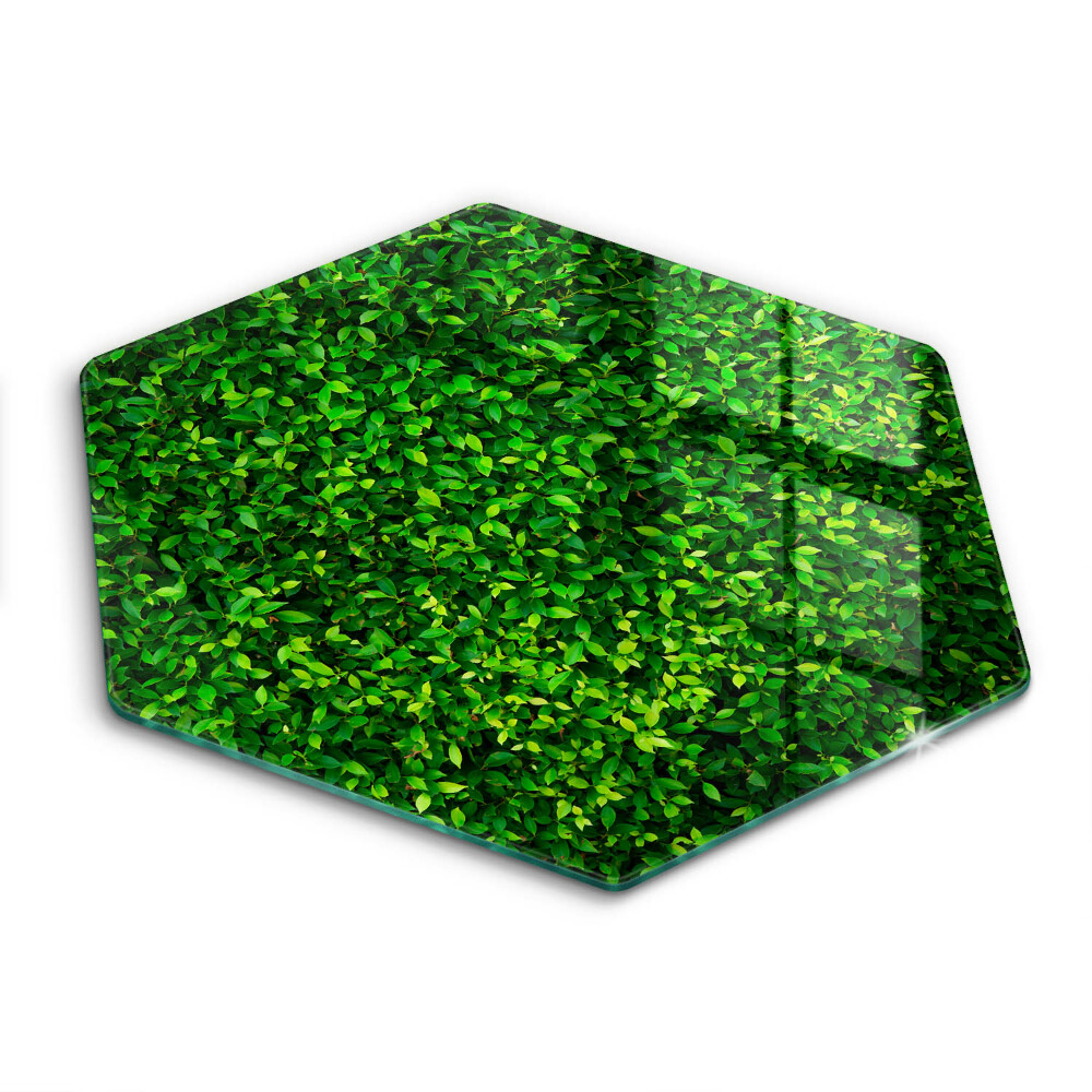 Edzett üveg vágódeszka hatszögletű Növény apró levelei