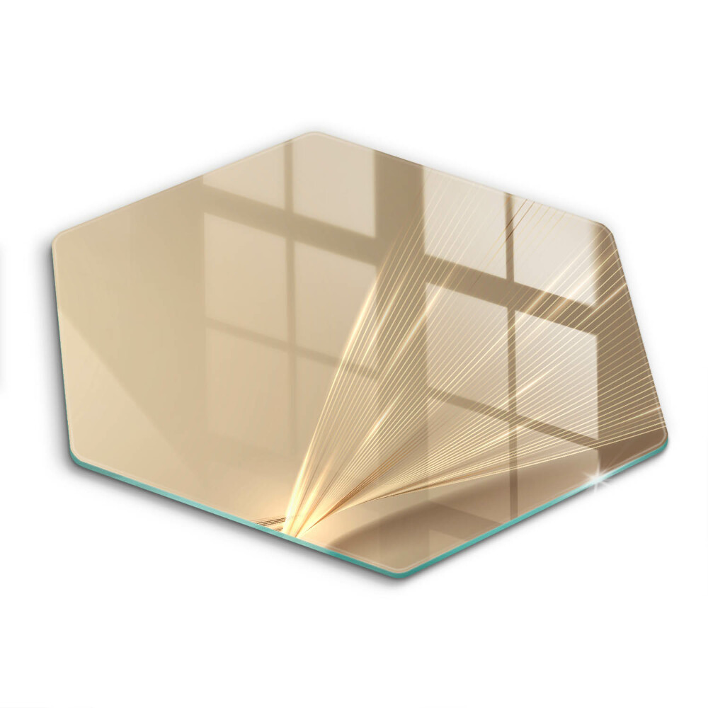 Edzett üveg vágódeszka hatszögletű Modern absztrakció