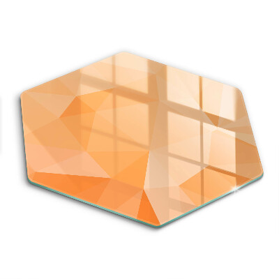 Üveg vágódeszka fényképpel hatszögletű Geometrikus háttér