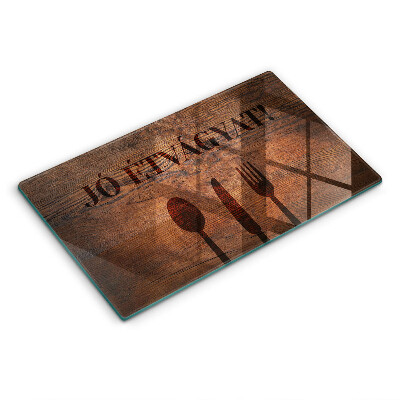 Üveg vágódeszka Motívum: Jó étvágyat!