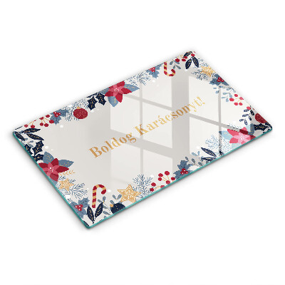 Üveg vágódeszka Karácsony: Kellemes Karácsonyi Ünnepeket!