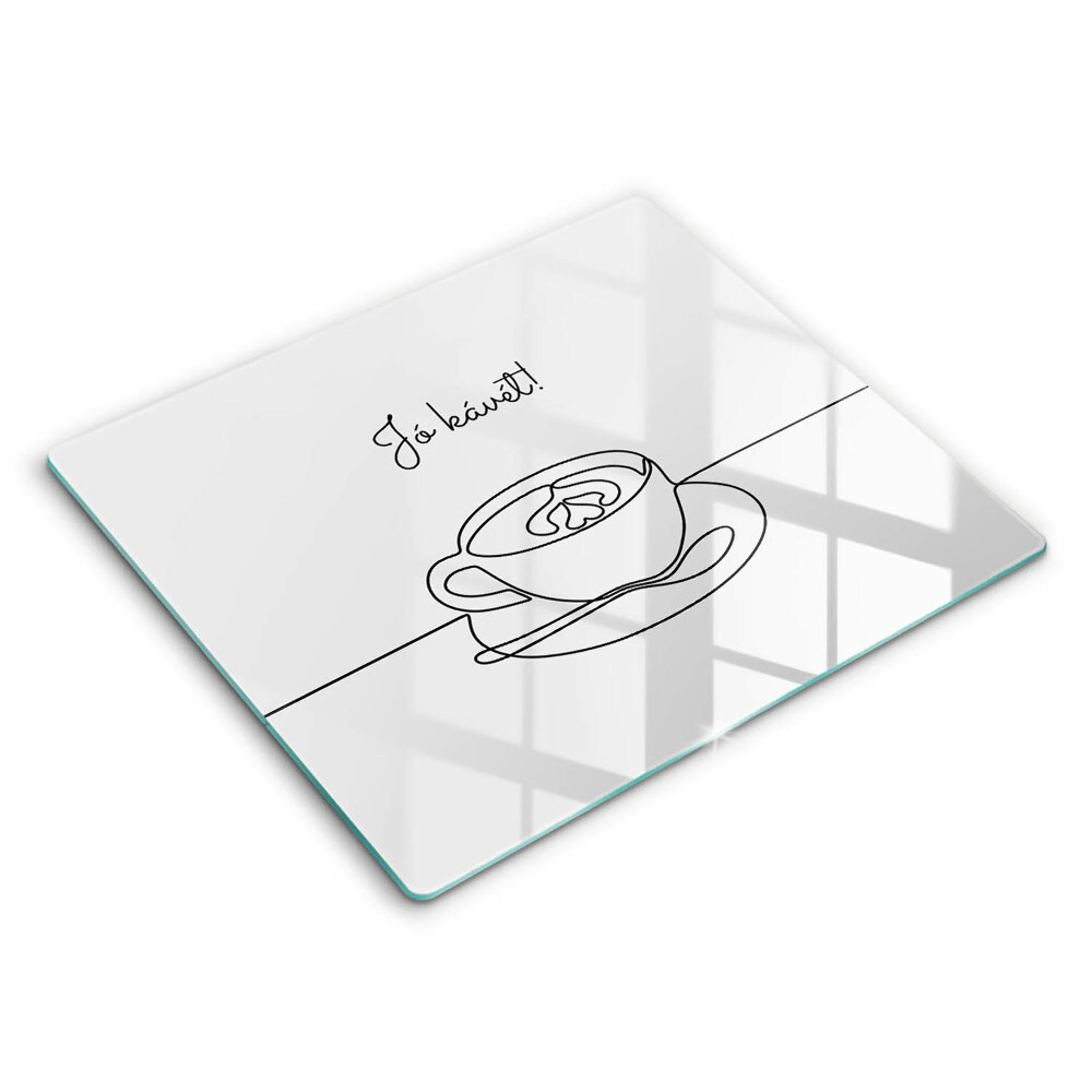 Üveg vágódeszka Kávé Jó étvágyat a kávéhoz!