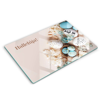 Edzett üveg vágódeszka Kellemes ünnepeket Alleluja!