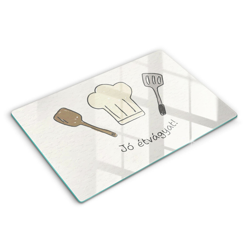 Edzett üveg vágódeszka Jó étvágyat!