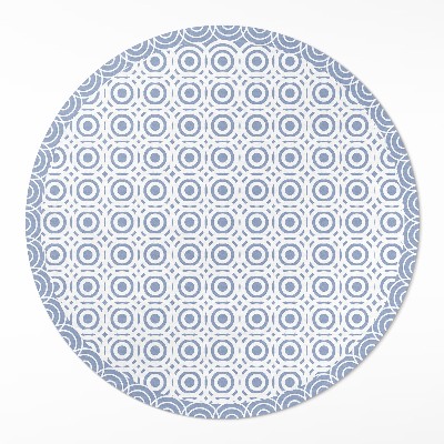 Kerek vinil szőnyeg Finom körök mozaik görög stílusban