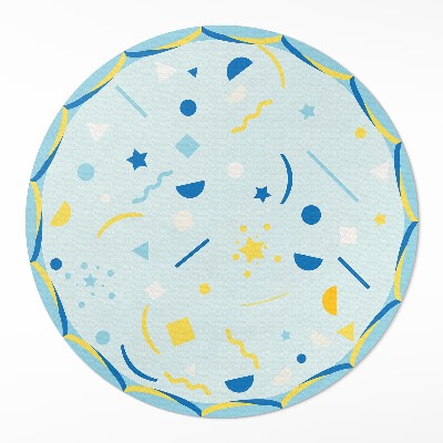 Kerek pvc szőnyeg Absztrakció ikonok és grafikák