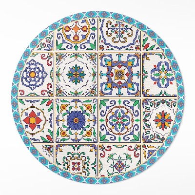 Kerek vinil szőnyeg Dekoratív padlólapok