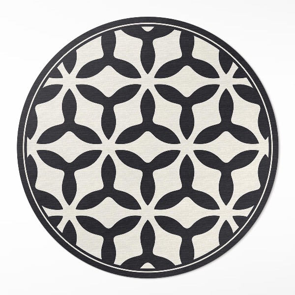 Kerek pvc szőnyeg Modern geometriai minta