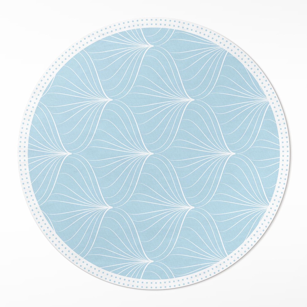 Kerek vinil szőnyeg Finom szabályos minta