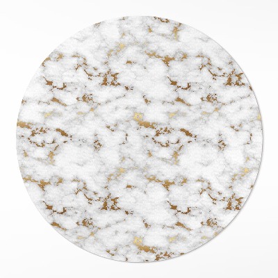 Kerek pvc szőnyeg Fényes márvány divatos kő