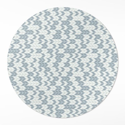 Kerek műanyag szőnyeg Boho indián nyilak mintája