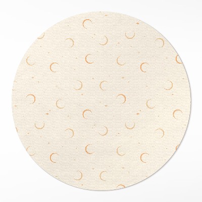 Kerek vinil szőnyeg Petite holdak és csillagok boho kozmosz