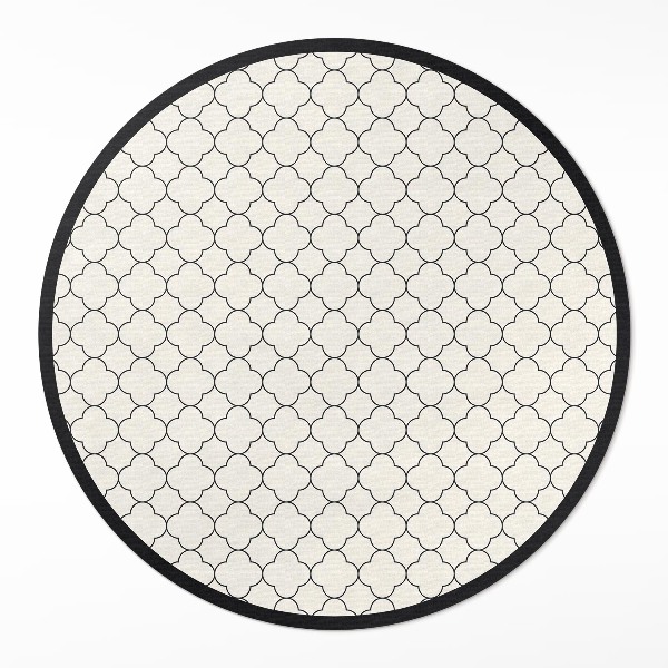 Kerek pvc szőnyeg Elegáns dekoratív minta