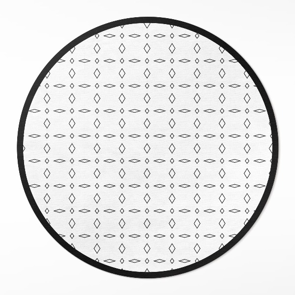Kerek műanyag szőnyeg Minimalista modern díszek