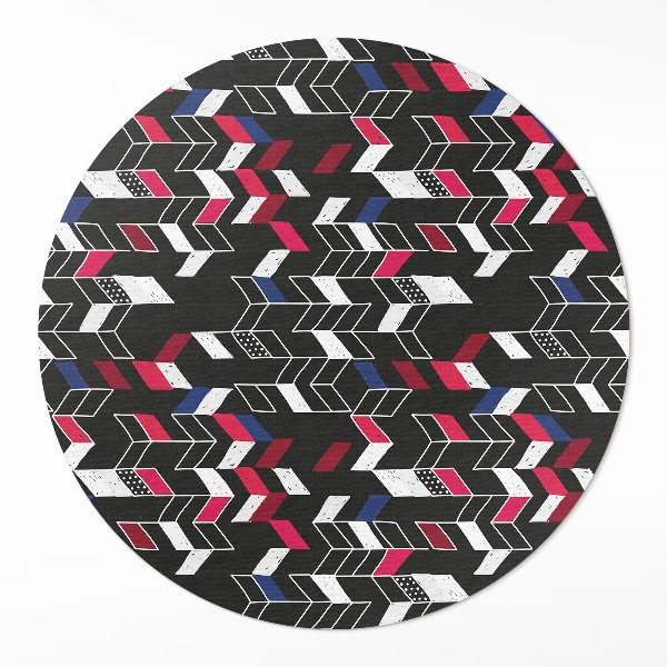 Kerek műanyag szőnyeg Modern design trendi geometriai minta