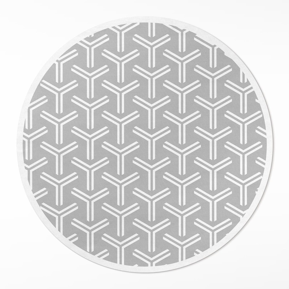 Kerek pvc szőnyeg Szabályos dekoratív minta