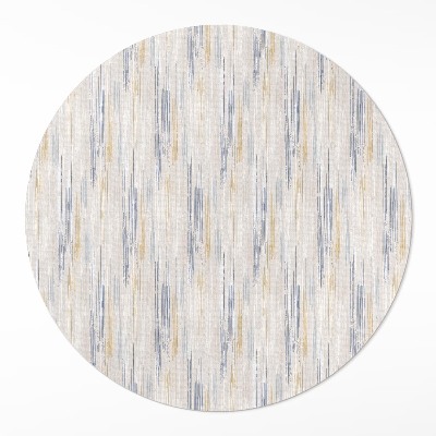 Kerek műanyag szőnyeg Absztrakt finom festett vonalak