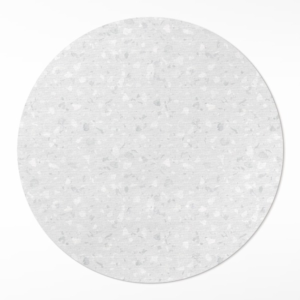 Kerek pvc szőnyeg Fényes kő dekoratív finom kőedény
