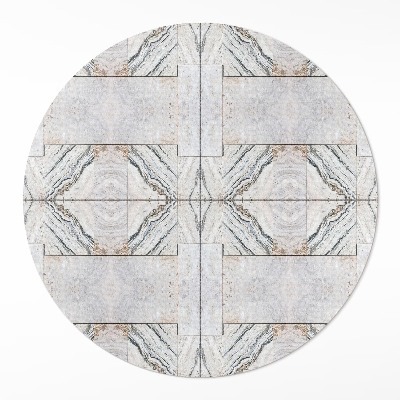 Kerek műanyag szőnyeg Dekoratív kő csempe