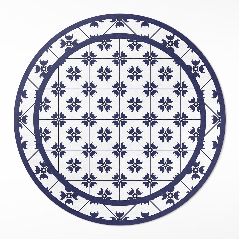 Kerek műanyag szőnyeg Dekoratív mozaik díszítő csempe