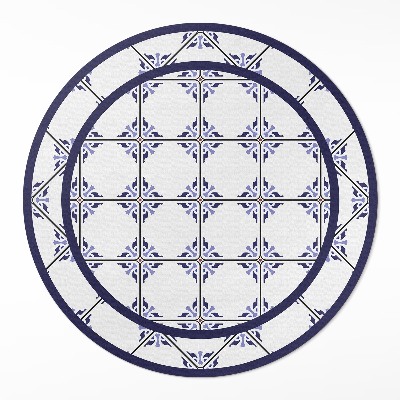 Kerek műanyag szőnyeg Görög dekoratív csempe