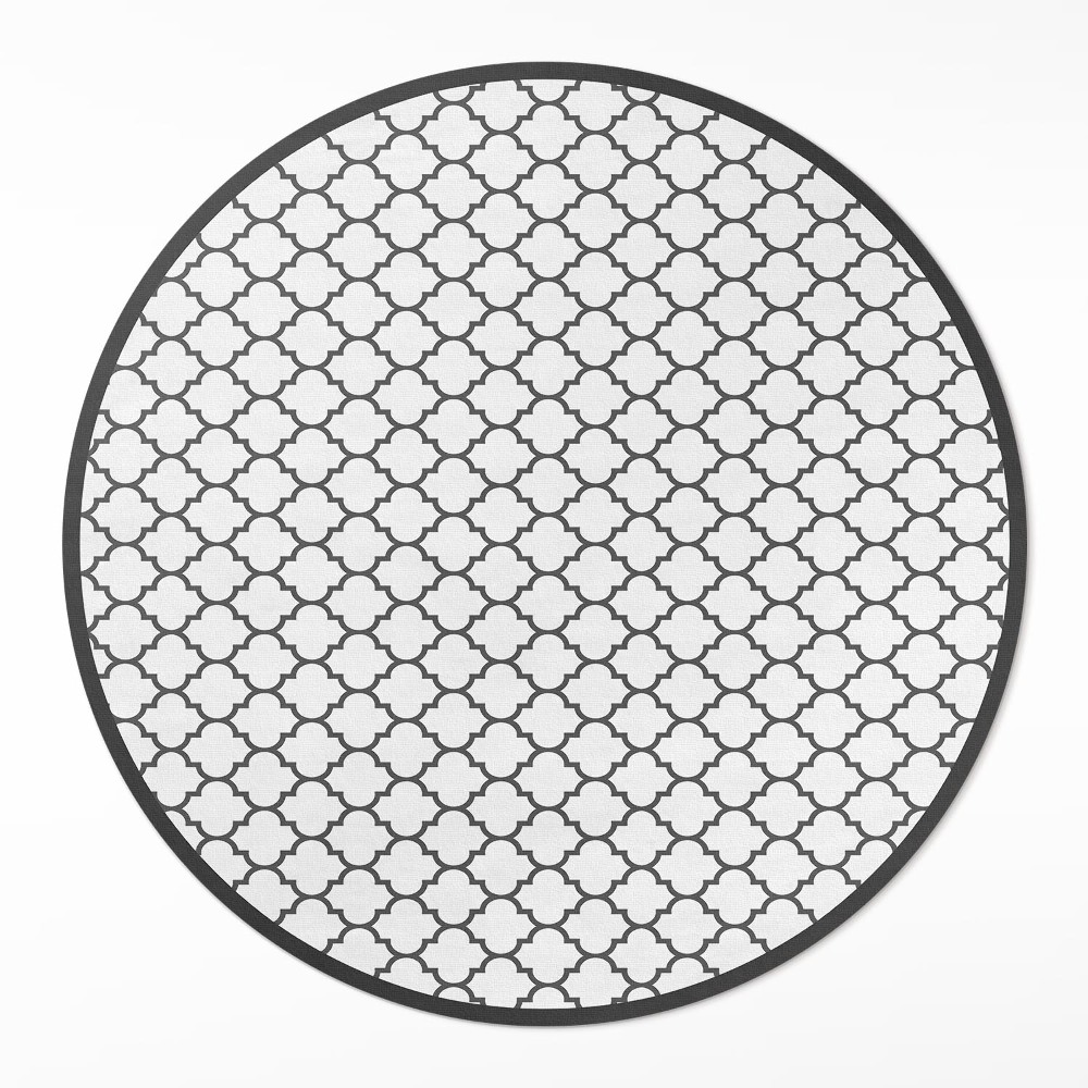 Kerek műanyag szőnyeg Elegáns mozaik stílusos csempe