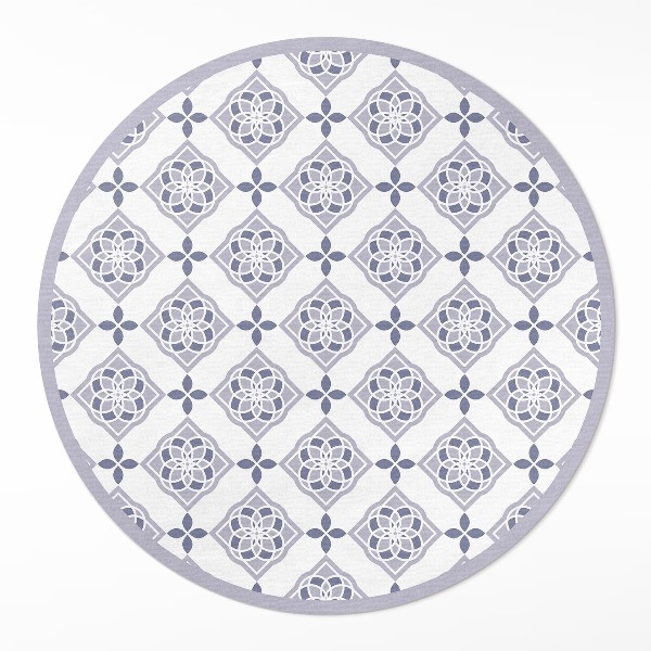 Kerek pvc szőnyeg Dekoratív csempe elegáns minta